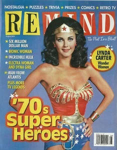 Remind Magazine August 2020 Lynda Carter Wonder Woman '70s Superheroes No Label - Picture 1 of 2
