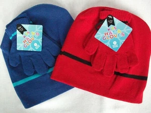 FARLEY MILL: KID'S HAT & GLOVES SET. ONE SIZE. FOR 5 - 9 YRS. EXTRA WARM. 2 COLS - Picture 1 of 3