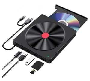 External Optical Drive Laptop CD Burner USB Movie Disk DVD Player ABS 1Set - Afbeelding 1 van 13