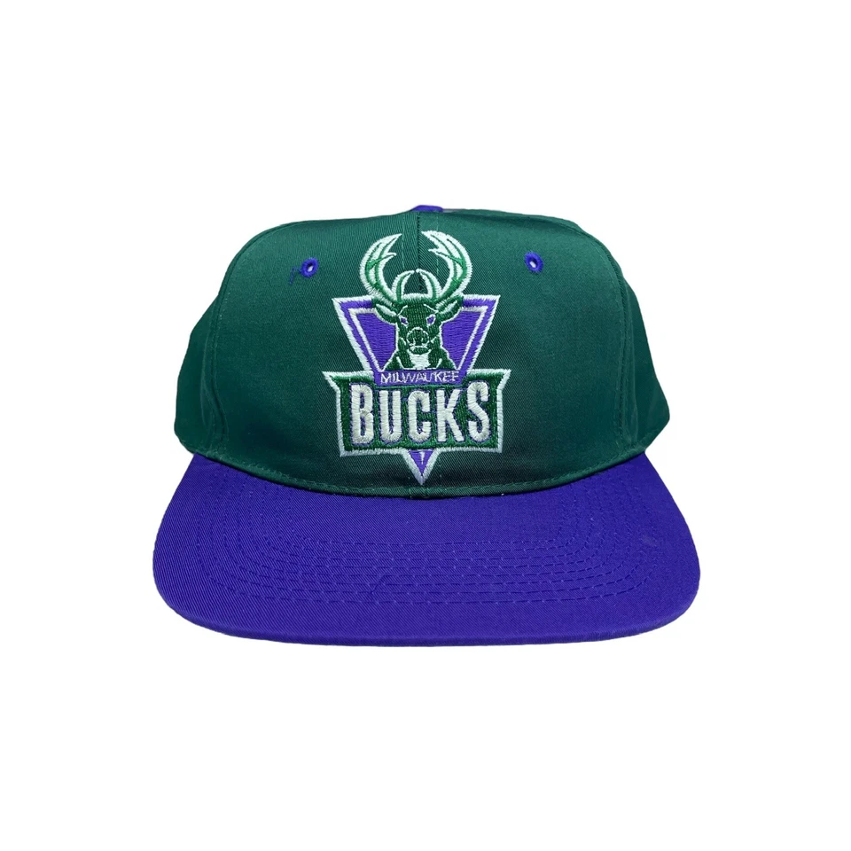 DE COLECCIÓN NBA MILWAUKEE BUCKS BIG BUCK DOS TONOS DIBUJADO PEARSON GORRA SNAPBACK GORRA Foto 1 de 4