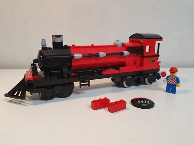 LEGO Lokomotive Dampflok MOC angelehnt an Set-Nr. 4841 Hogwarts Express 9V Motor - Bild 1 von 4