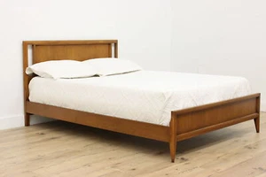 Midcentury Modern 60s Vintage Walnut Full or Double Size Bed #52130 - Picture 1 of 15