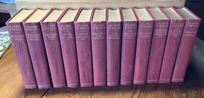 VTG Set of 12 THE WRITINGS OF MARK TWAIN Author’s National Edition Harper Bros - Image 1 of 4