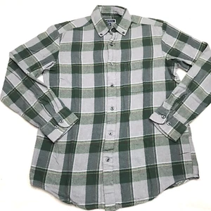 CLUB ROOM Flanellhemd Herren S moosgrün Büffel kariert Outdoor Grunge Preppy - Bild 1 von 16