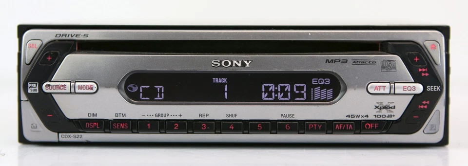 Sony CDX-S22 Autoradio CD MP3 Wiedergabe Xplod Serie - Bild 1 von 4