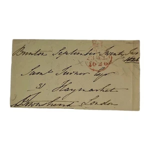 1826 Free Frank Cover signiert von Lord James Townshend MP nach London, Haymarket - Bild 1 von 3