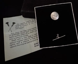 Vintage Pewter Crab Tie Tack Lapel Pin Nobska Craftsmen PA - Picture 1 of 5
