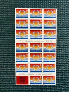 Scott #3124a: Love Swans MNH Booklet of 20. Face Value is $11.00. - Picture 1 of 1