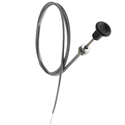 237 Universal Push Pull Choke Cable 63" Inner 60" Conduit 2 3/4" travel Heavy - Image 1 of 4