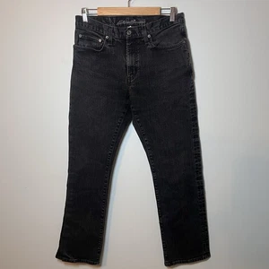 Eddie Bauer Black Washed Jeans Herren Größe 33x32 (32x30) Relaxed Straight Denim " - Bild 1 von 7
