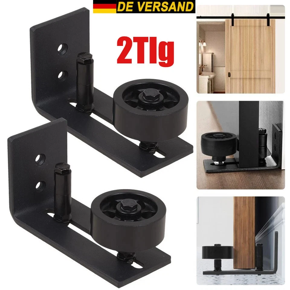 M6209 Schiebetür-Bodenführung – 1,27 Cm Breit, 3,5 Cm Lang, Für Reibungsloses Gleiten Von Duschtüren, Schwarz