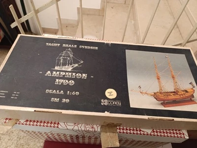 COREL SM20 BARCA Modello imbarcazione Nave AMPHION YACHT NON COMPLETO - Immagine 1 di 4