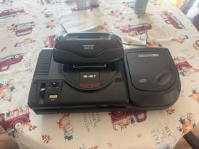 Sega CD Genesis Model 1 32X CD Console Tested, Working Tower Of Power