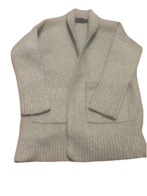 Polo Ralph Lauren Niñas Mezcla de Lana Cárdigan Suéter Pequeño Gris Hilo Italiano Foto 1 de 4