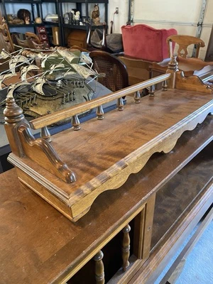 "Estante de pared Ethan Allen Heirloom arce nuez moscada 25""" Foto 1 de 4