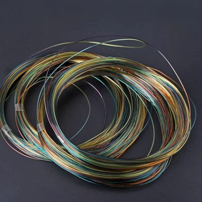 Línea de pesca monofilamento arco iris multicolor 100 m línea de nailon mono líder Foto 1 de 4