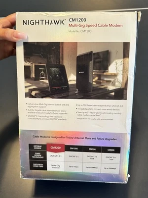 Netgear Nighthawk CM1200 Multi-Gig Speed Cable Modem - Brand New - Image 1 of 4