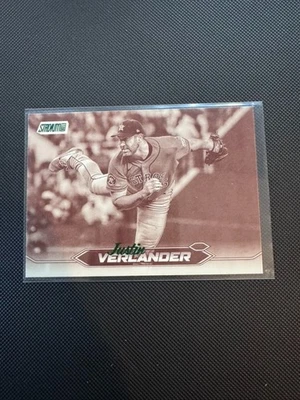 2024 Topps Stadium Club Justin Verlander #178 Sepia Green - Image 1 of 2