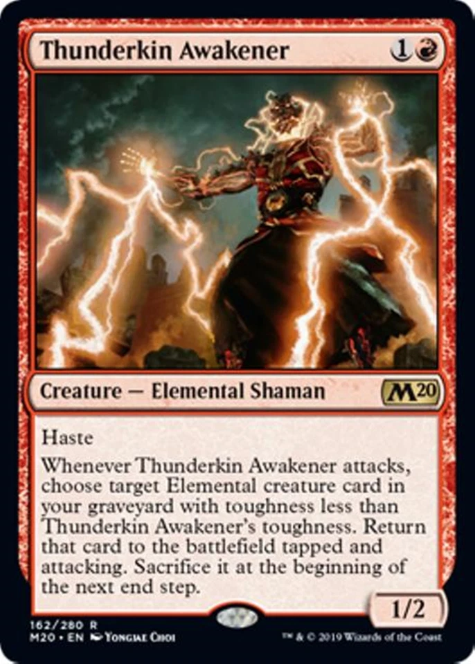 MTG - THUNDERKIN AWAKENER - M20/Core Set 2020 (R) - Image 1 of 1