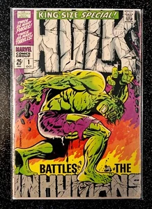 Marvel 1968 Silver Age The Incredible Hulk King Size Special #1 vs Inhumans - Picture 1 of 24
