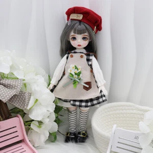 Komplettes Set 1/6 BJD Puppe schönes Mädchen Kugelgelenk Puppen Auge Gesicht Make-up Kleidung Spielzeug - Bild 1 von 10