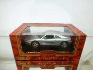 MIRA 6180 FERRARI 348 1989 - SILVER METALLIC 1:18 - GOOD IN BOX - Imagen 1 de 8