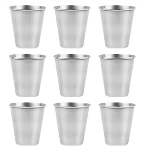 12 Pack 2.3 Ounce Stainless Steel Shot Glasses Metal Cups Drinking Vessel Tumble - Picture 1 of 6