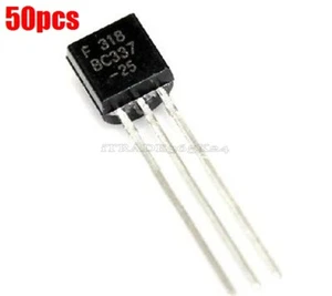 50Pcs Transistor BC337 BC337-25 Pnp 45V 0.5A Ic New as - Picture 1 of 2