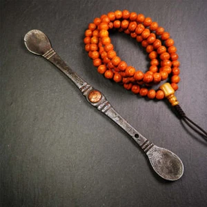 Gandhanra Handmad Tibetan Buddhist Tsog Offering Spoon,Serving Ritual Implement - Picture 1 of 10