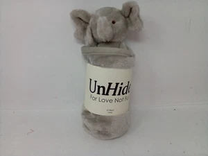 Unhide Lil’ Marsh Love Not Fur Blanket {Size: 20" x 20" (s) } Lovey Gray - Picture 1 of 5