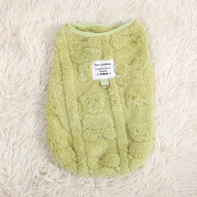 Small Pet Dog Warm Fleece Vest Clothes Coat Puppy Plush Shirt Sweater Apparel⇓ - Image 1 of 4