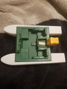 VINTAGE FISHER PRICE MOTOR SPEED BOAT Little People Green White Toy - Picture 1 of 4