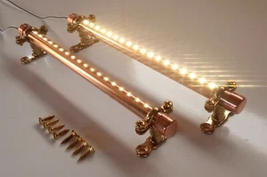 2x 12V Touch Control On/Off Dimmer Warm White Copper LED Lights. Campervan, Boat - Picture 1 of 7