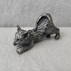 Zinn Stanzen Kätzchen Miniaturfigur Katze EUC - Bild 1 von 8