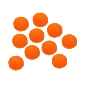 Wool Felt Ball Beads Wool Felting Pom 2cm 20mm Orange for Home Crafts Handcra... - Picture 1 of 5