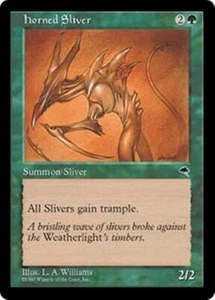 MTG - HORNED SLIVER - Tempest (U) - Picture 1 of 1