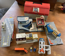 Vintage 1980s Galoob Micro Machines Playset City Scene Aircraft Carrier Lot