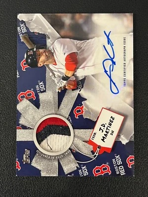 JD Martinez 2019 Topps Walmart Holiday Mega Auto Relic /3 Red Sox - Image 1 of 2