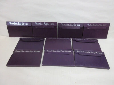 Lot of 10 United States Proof Coin Sets US Coins 1984-1993 w/ Original Packaging - Image 1 of 4