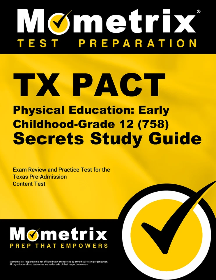 TX PACT Physical Education: Early Childhood-Grade 12 (758) Secrets Study Guide - Image 1 of 1