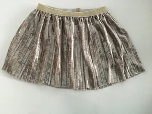 Okie Dokie Girl's Elastic Waist Skirt Size 3T Taupe Crush Velvet Velour - Picture 1 of 8