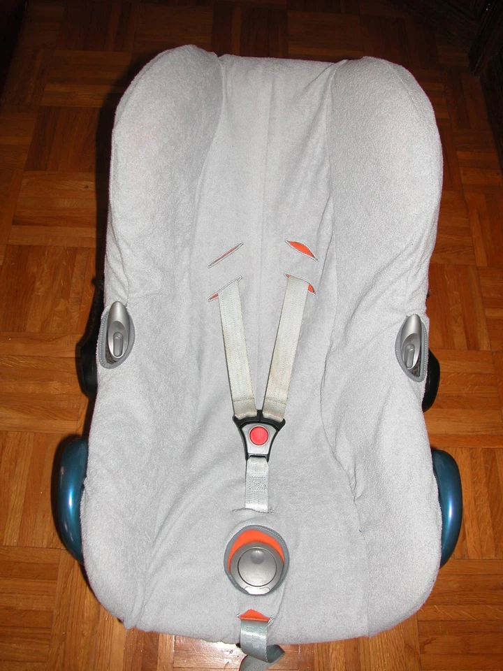 EKO Sommerbezug Schonbezug Frottee für Maxi-cosi Cabriofix NEU blaugrau