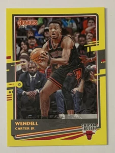 Panini Donruss 2020-21 baloncesto Wendell Carter Jr. Bulls Yellow Flood #183! - Imagen 1 de 2