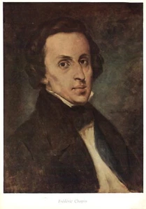 Frederic Chopin Composer Portrait L Nauer Postcard - Picture 1 of 2