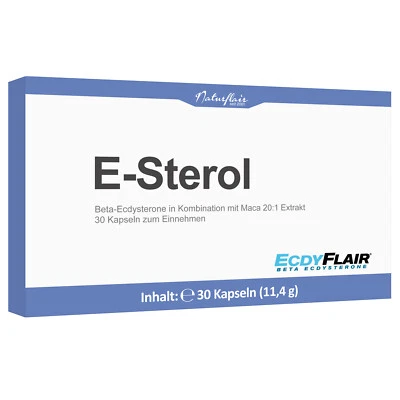 E-STEROL Stark Beta Ecdysteron Maca Muskelaufbau Testosteron Kraft