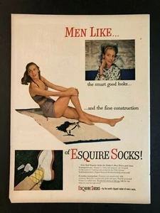 1948 Esquire Socks Print Ad   - Picture 1 of 1