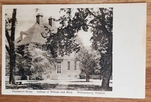 President's House Wm Mary College Williamsburg Virginia VA Postcard PC 1930s - Imagen 1 de 1