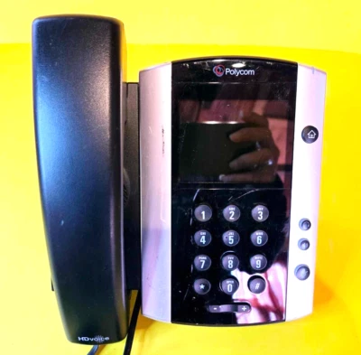 POLYCOM VVX 500 12-LINE TOUCHSCREEN DISPLAY BUSINESS MEDIA PHONE TELEPHONE 🔥^^ - Image 1 of 4