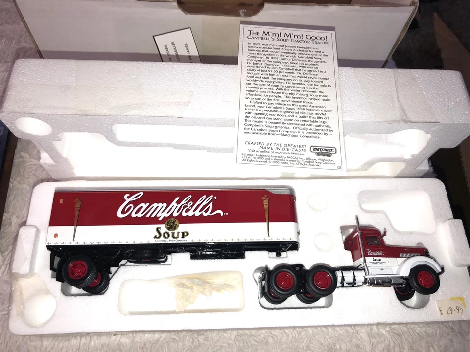 MATCHBOX DINKY DYM38337 PETERBILT 1939 CAMPBELL'S SOUP 1:43 Boxed USA - Image 1 of 4
