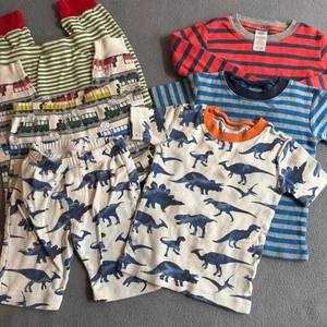 LOT of Kids Pajamas Hanna Andersson Mini Boden Little Green Rascals Boys 4 - Picture 1 of 20